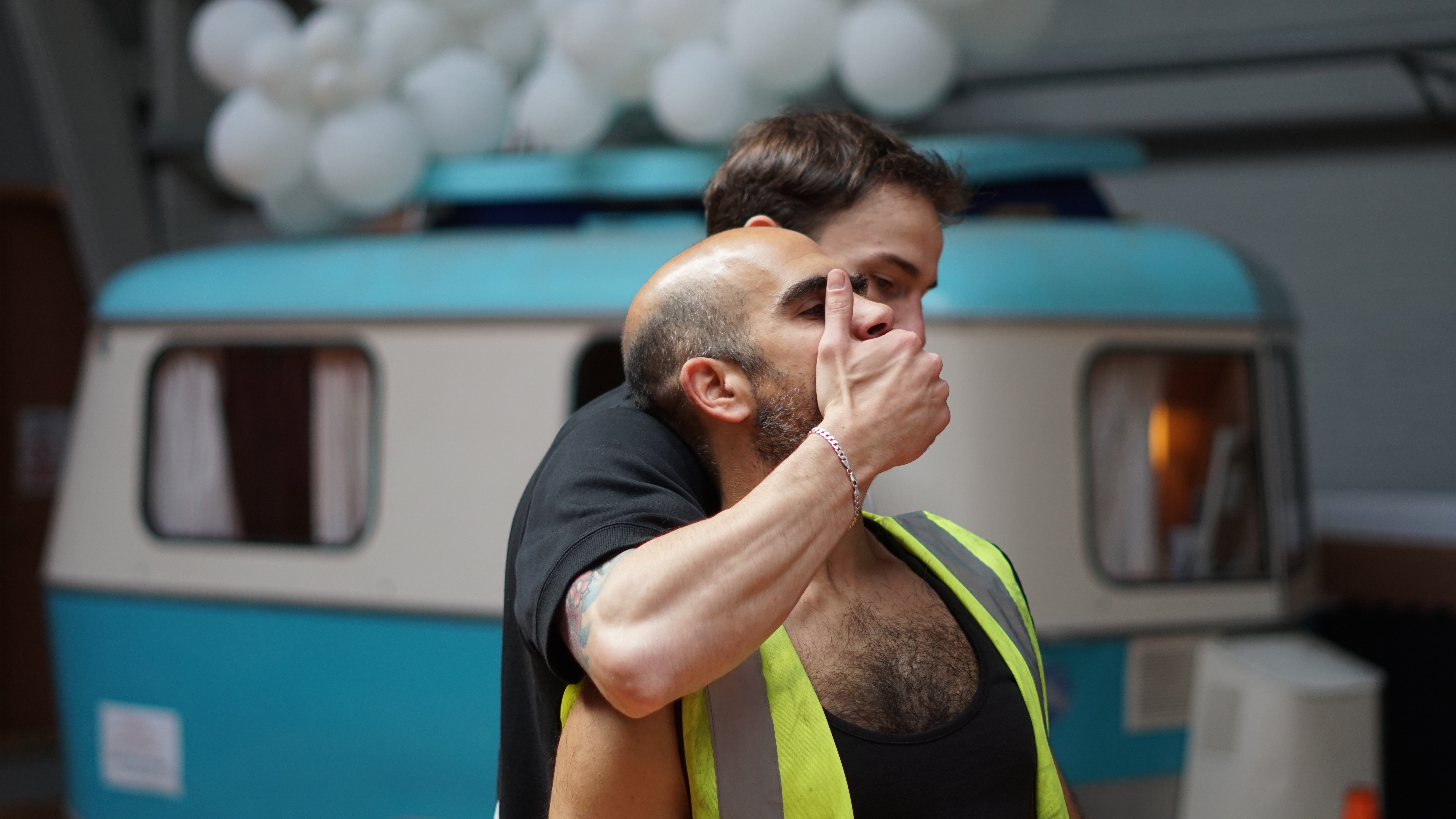 Luke Chadwick-Jones and Daniel Rejano in On Edge rehearsals